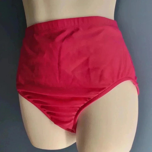 NWOT Resorts Plus Pink Bikini Swim Separate Bikini Bottom Tummy Control Size 16 - Picture 3 of 5